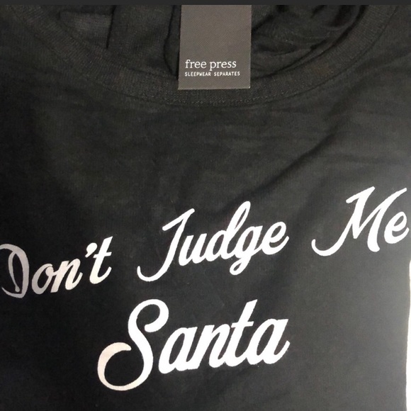 free press Don’t Judge Me Santa Sweater - Picture 8 of 8
